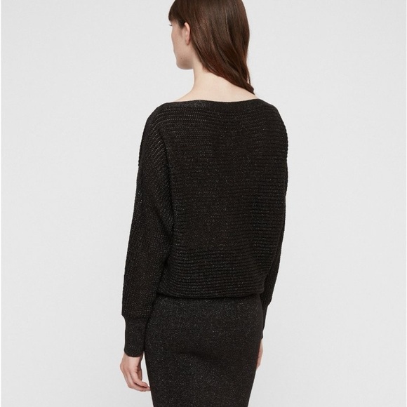 EUC - Allsaints Elle Metallic Dress - size Large - Picture 7 of 10